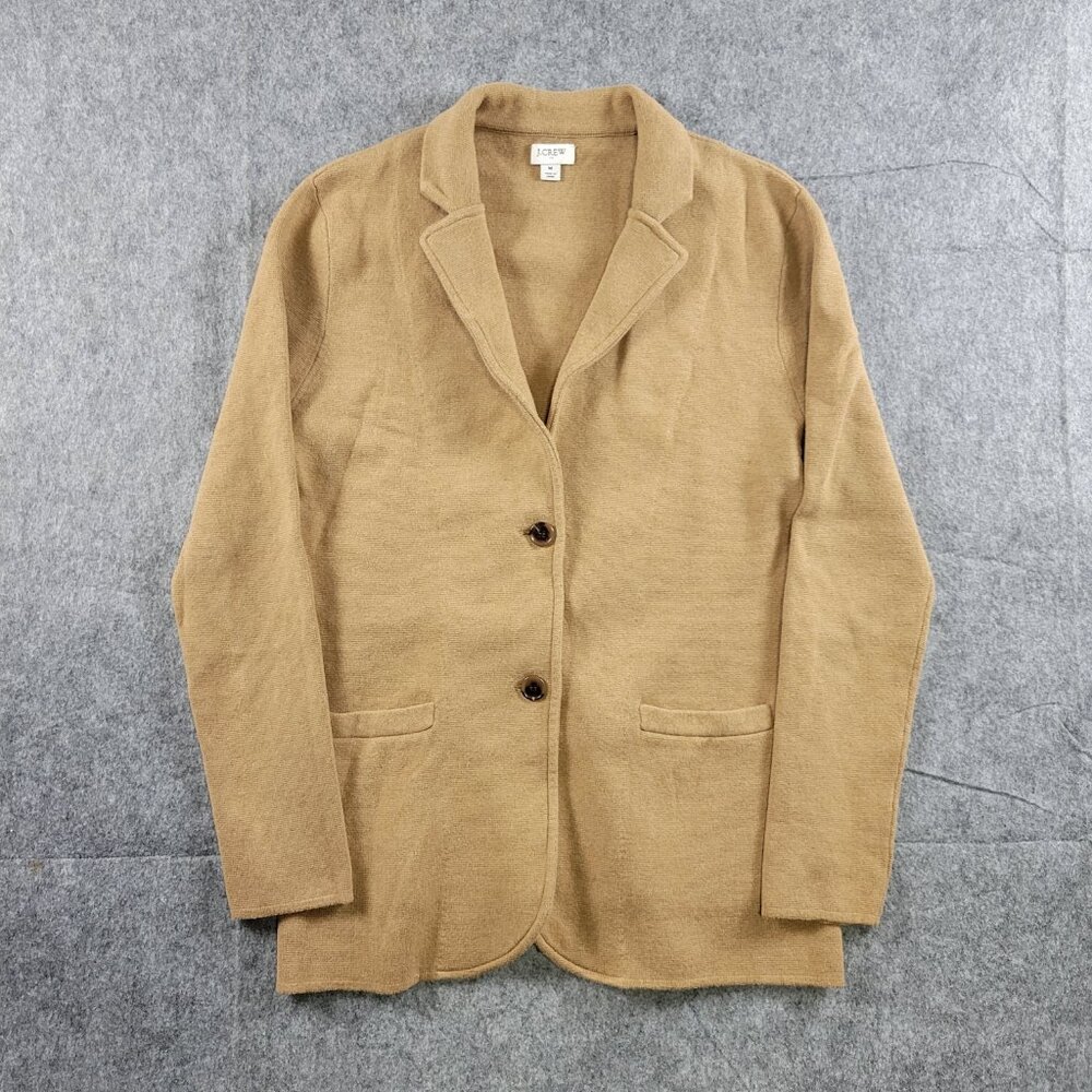 J.Crew Tan Cardigan Blazer Women Size Medium